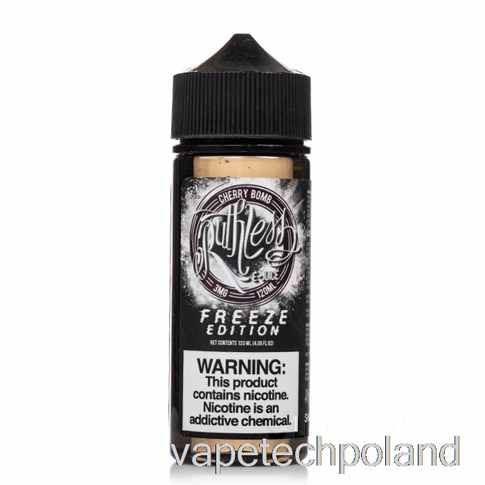 Vape Polska Bomba Wiśniowa - Edycja Freeze - Bezwzględna Para - 120ml 0mg